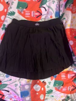 Black Alo Pleated Skirt