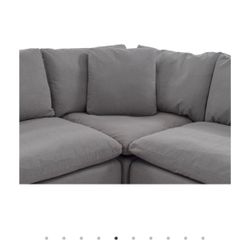 Dark Grey “Cloud” Sectional Sofa