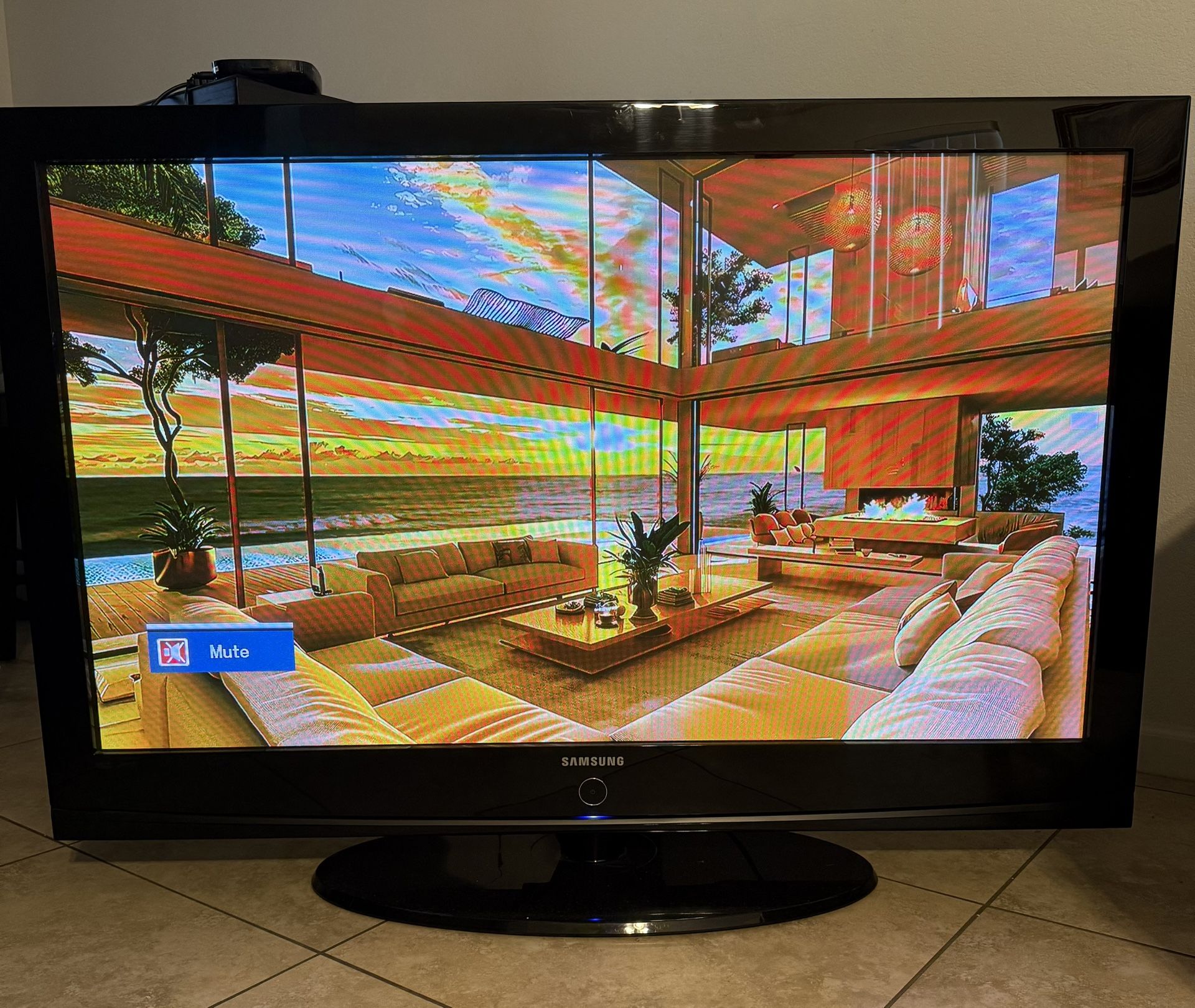 50" Samsung Tv With Remote 