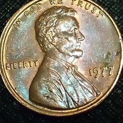 1977 No Mint Error Lincoln Penny