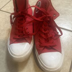 Red Converse. 
