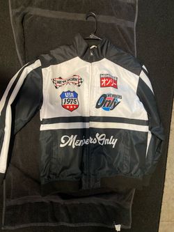 Members Only Racing Jacket Black White