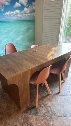 Desk with 4 chairs
