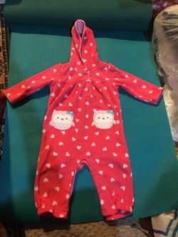 Baby girl footies and snowsuit