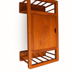 🧺 Vintage Wood Magazine Rack w/ Tabletop – $20  💸 Price: $20 📐 Size: Compact – great for small spaces (approx. 16–18” wide) 🪵 Material: Solid wood