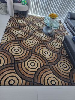 Modern living room rug