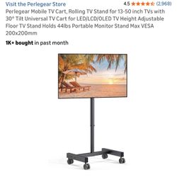 13”-50” Rolling TV stand
