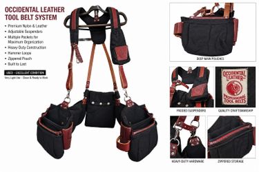 Leather Tool  Belt and Suspenders