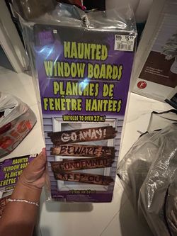 Haunted Window Boards Halloween Decoration