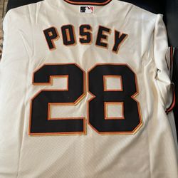 San Francisco Giants Men’s Cream White Buster Posey Jerseys