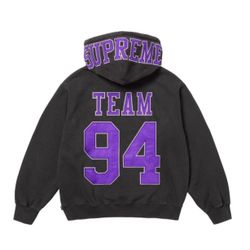 Supreme Team 94 Hoodie Black Purple 
