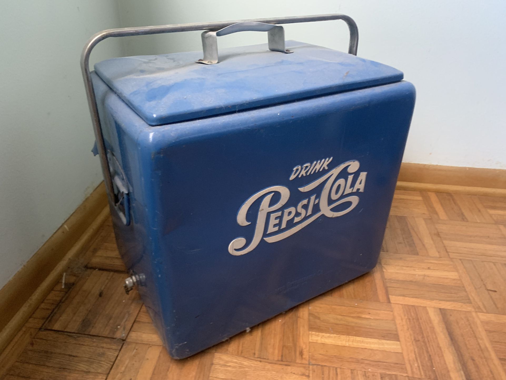 Vintage Pepsi-cola Metal Cooler
