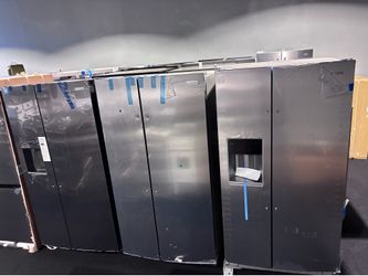 New side by sides Refrigerators with full factory warranty