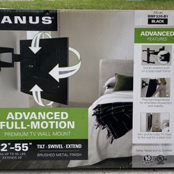 Sanus Premium Full Motion TV Wall Mount for 32" - 55" TVs - Black
