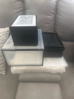 12 Stackable Storage Boxes for shoes