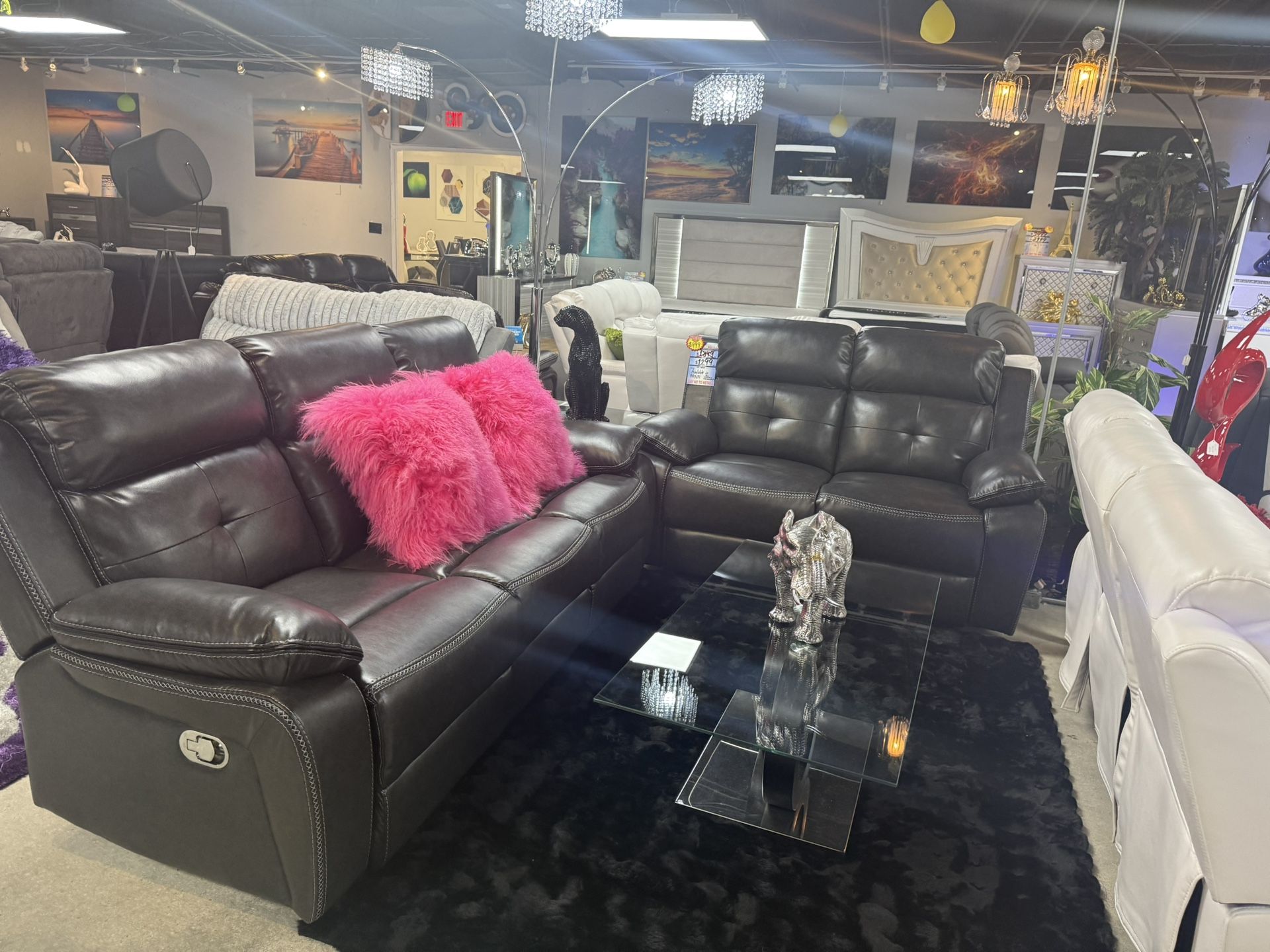 2 Pc Reclining Sofa Love Labor Day Sale Only $999