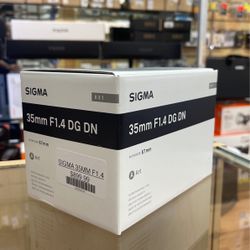 Sigma 35mm F1.4 For Sony