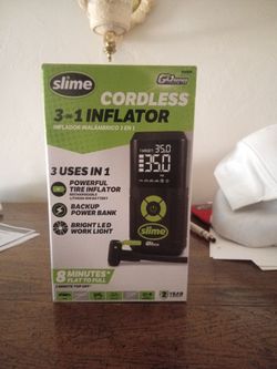 Slime inflater power Bank and flash light