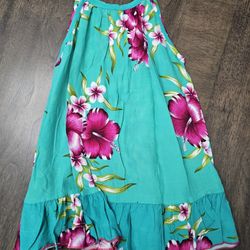Girls Hawaiian Luau Dress Sz6