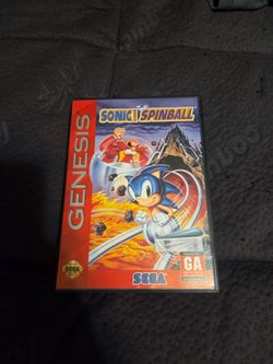 Sonic Spinball Sega Genesis Game