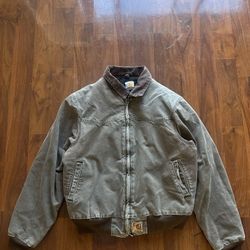 vintage Carhartt grey workwear jacket size S