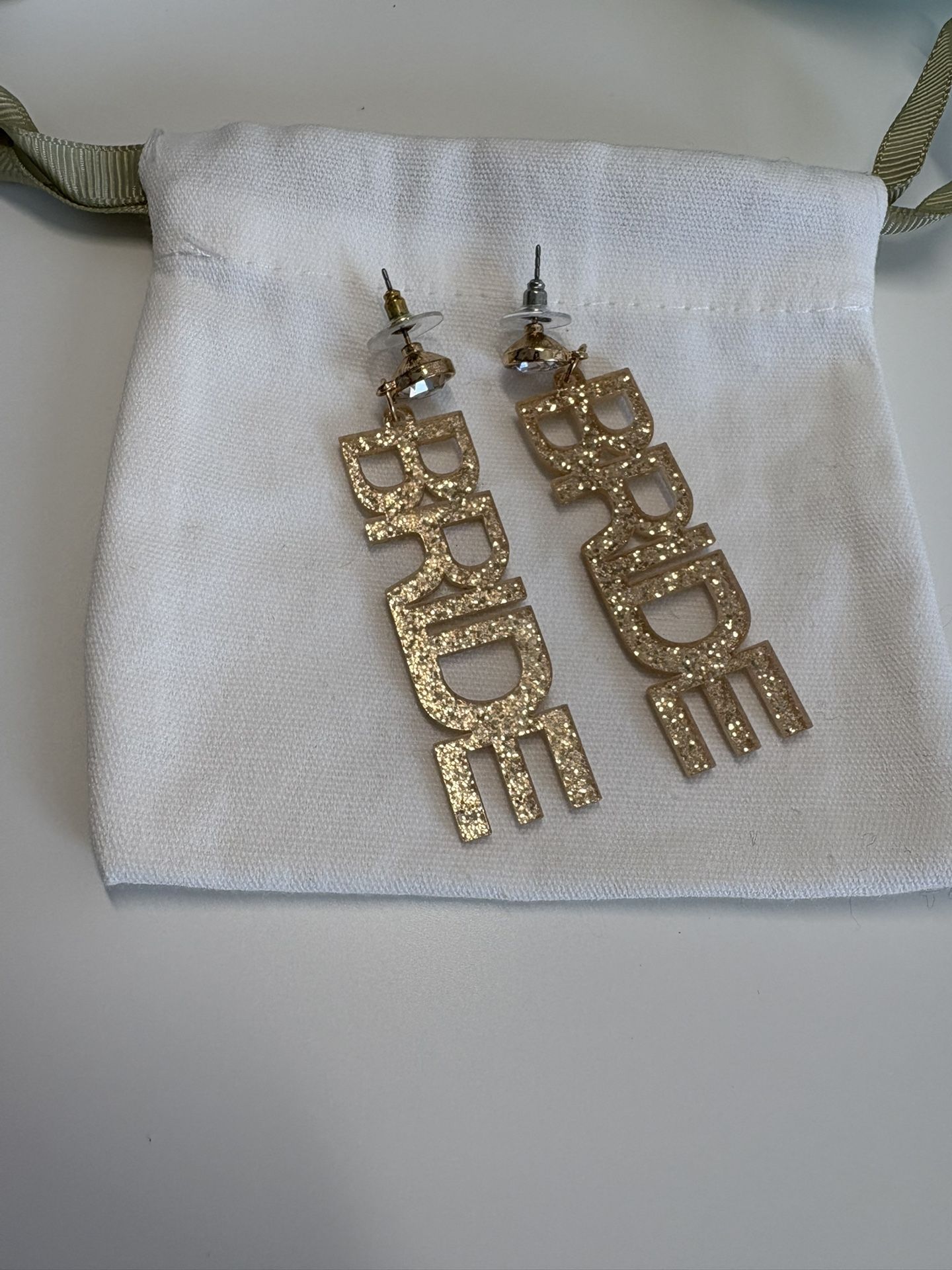 Gold Bride Earrings