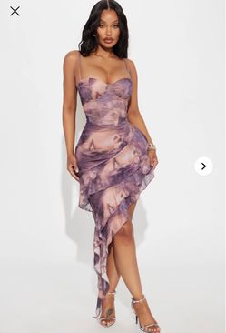 Mesh Mid Dress |Fashion Nova