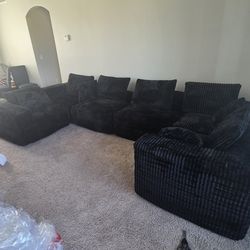Corduroy 6 seater couch