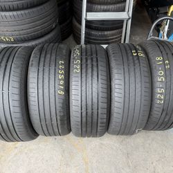 18” tires bridgestone 225/50/18 with free installation $60 each