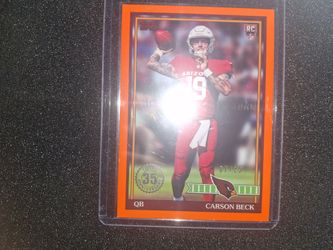 Carson Beck Topps RC Orange Parallel 07/25