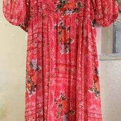 Beautiful Laura Conrad Floral Dress Size Small
