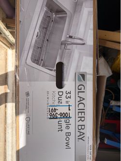 Glacier Bay 33” single bowl sink