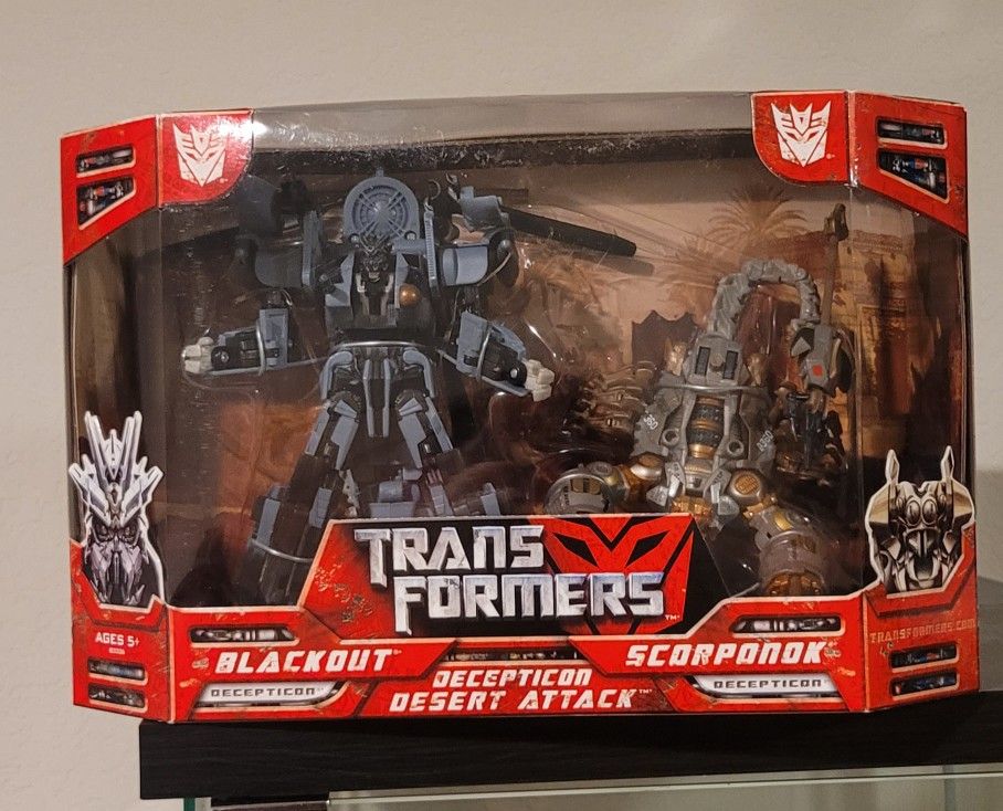 Transformers 2007 Decepticon Desert Attack: Blackout and Scorponok MISB(5)