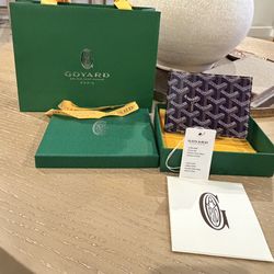 Goyard Victoire Wallet Navy 