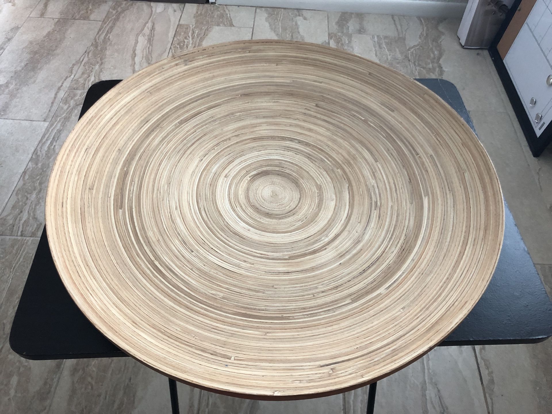 IKEA Light Wood Ottoman Serving Tray