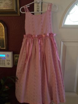 Spring/Summer Pink Eyelet Dress Size 6x