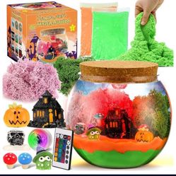 Halloween 🎃 Terrarium Kit For Kids Glowing Night Light Kraft Kit 
