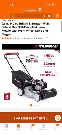 22 in. 140 cc Briggs & Stratton Walk Behind Gas Self-Propelled Lawn Mower with Front Wheel Drive and Bagger