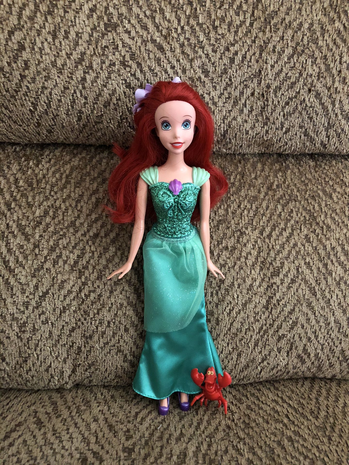 Disney Princess Ariel Barbie doll with Sebastian