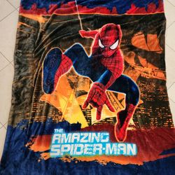 Marvel Avengers Amazing Spider-man Movie Thick Soft Comforter Blanket 63x86"