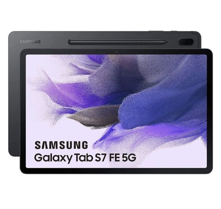 Samsung Galaxy Tab S7 FE-SM-T738U-64GB,Wi-Fi+ 5G Verizon 12.4" Mystic Black W/ S-Pen