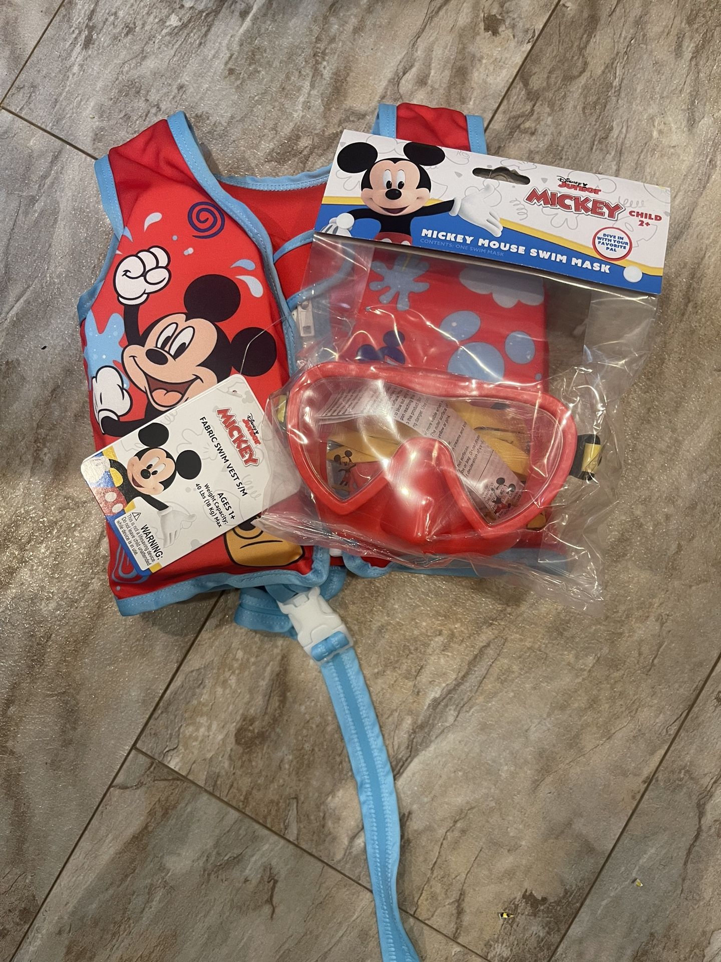 Kids Swimming Vest and Mask