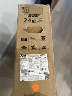 Acer 23.8" FHD Monitor (KA242Y Abi) - Brand New / Factory Sealed Box