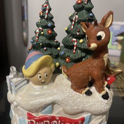 Antique Retro Christmas Rudolph The Red Nose Reindeer 