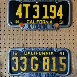 Vintage Ford License Plate Frames