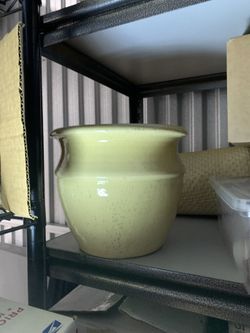 Yellow Ceramic Planter