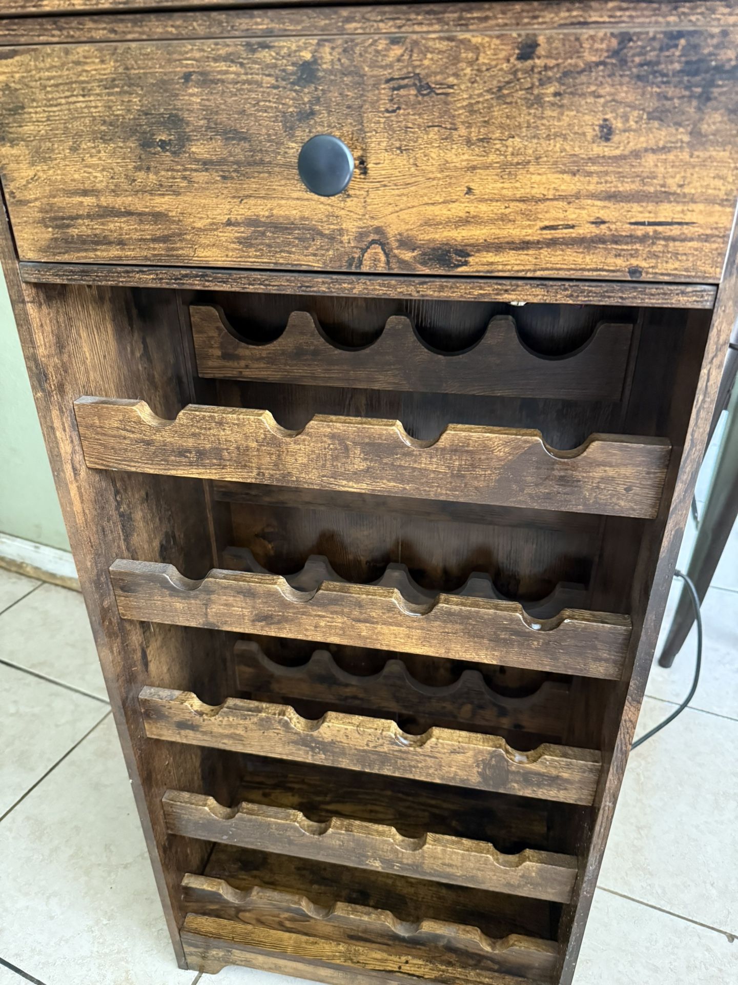 Wine Racks with LED Lights and USB Connection*, Holds 20 Wine Bottles (H19" W19" D12")