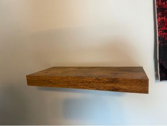 2 15” Brown Floating shelves