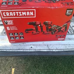 CRAFTSMAN V20 20-volt Max 6-Tool Power Tool Combo Kit with Soft Case (2-Batteries...