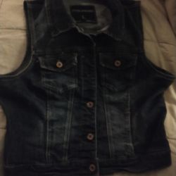 Denim Vest Top Sz. Large